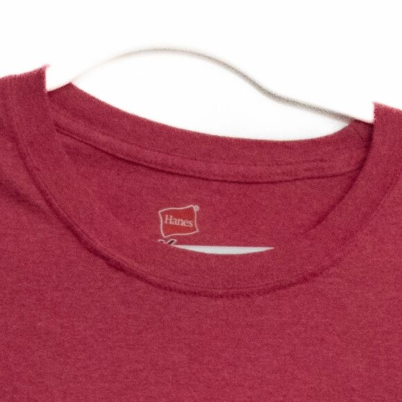 Hanes Tagless Red Crewneck T-Shirt Men’s 2XL - Picture 2 of 8